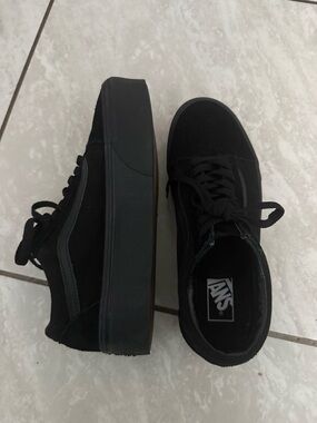 Vans Black Platform Old Skool Women's Sneakers